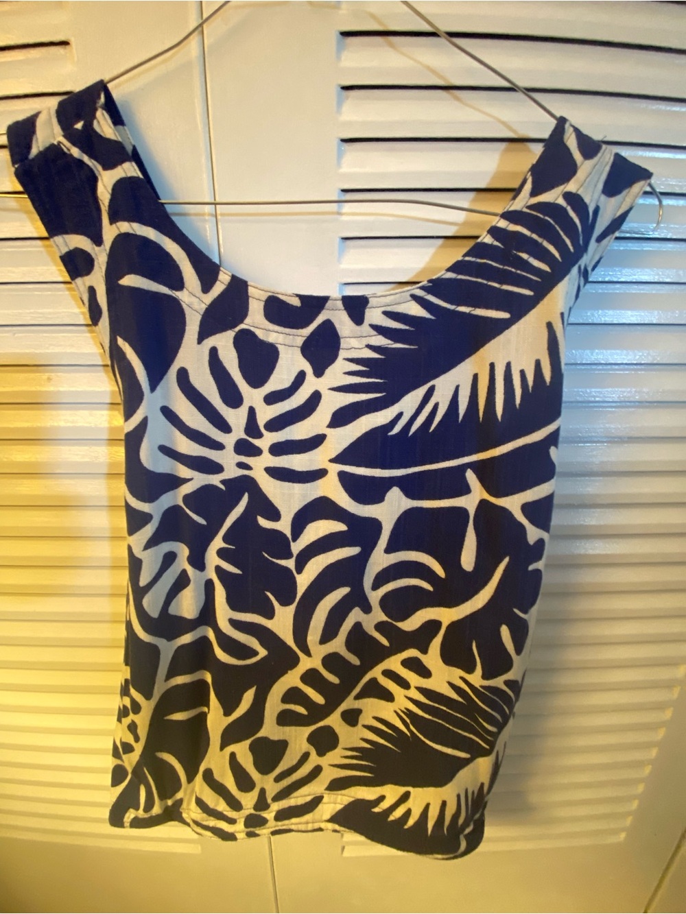 Rose & Olive Navy and White Tropical Swim Cover-Up Set - Picture 4 of 6